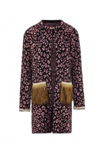 Вязаный кардиган faina Knit Cardigan, цвет pitaya