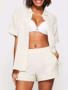 Рубашка Annie с короткими рукавами белого цвета Kbx