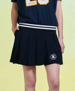Быстросохнущая юбка с двойной плиссировкой и защитой от УФ-излучения Archivio, цвет Navy (060)