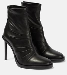 Кожаные ботильоны carol Ann Demeulemeester, черный