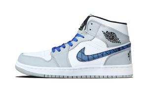 Jordan Air 1 Wilderness устойчивые к истиранию кроссовки для баскетбола мид-топ Unisex Blue