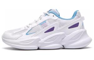 QIAODAN Низкие повседневные туфли с мягкой подошвой и противоскользящим эффектом, мужские, белые, синие