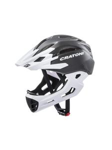 Cratoni Велосипедный шлем для фрирайда C-Maniac в матовом черно-белом цвете