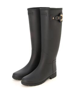 (W) Женские высокие сапоги с изысканной отделкой и пряжкой