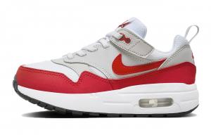 Детские кроссовки Nike Air Max 1 PS, White Red