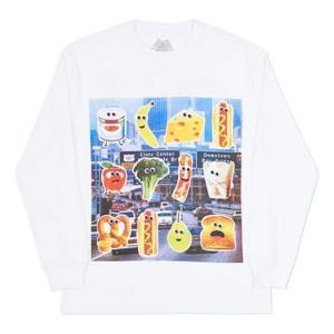 Футболка PALACE Printing Long Sleeves Unisex White, белый