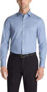 Мужская рубашка Calvin Klein Slim Fit, не требующая глажки, с принтом, Faded Indigo