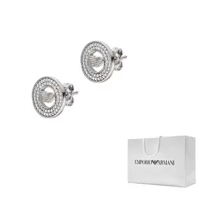 Emporio Armani Серьги-гвоздики из стерлингового серебра