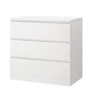 Yu Senyi Комод 60х55х80 см для спальни из массива дерева, 18 мм, E0, белый, настраиваемый