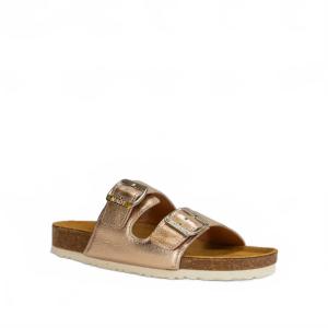 Женские сандалии Santa Barbara в мягкой коже оттенка розовое золото NAOT