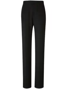 Брюки с атласной отделкой Alexander McQueen, черный