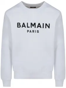 Толстовка с логотипом BALMAIN, белый
