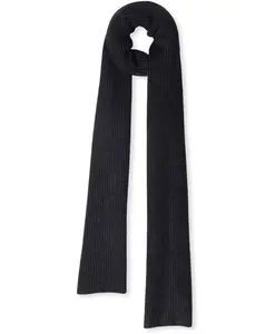 Меланжевый шерстяной нейлоновый шарф Profuomo, синий