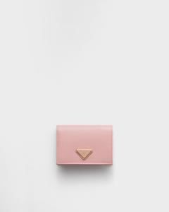 Маленький кошелек из сафьяновой кожи Prada, розовый