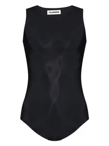 Эластичное боди JIL SANDER, черный