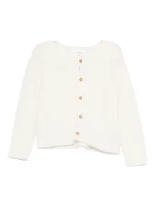 Кардиган в рубчик TEDDY & MINOU, белый