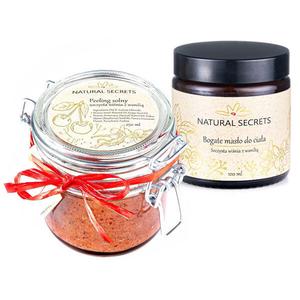 Набор: скраб для тела Natural Secrets Wiśnia Z Wanilią, 250 мл + масло для тела 100 мл