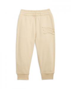 Джоггеры Burberry для девочек с вышитым логотипом Jackson — Little Kid, Big Kid, коричневый/бежевый