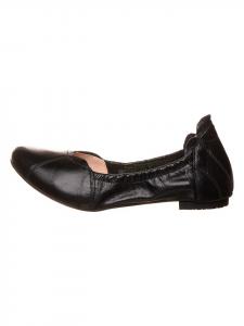 Think! Черные кожаные балетки