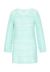 Вязаное платье IZIA Fashion Look, аква