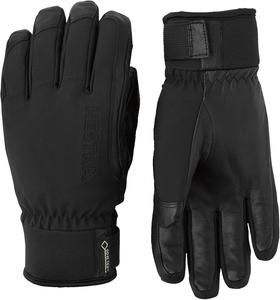 Горнолыжные перчатки Hestra Alpine Short Gore-Tex, водонепроницаемые кожаные перчатки с 5 пальцами для катания на лыжах и сноуборде, Black