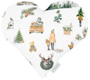 Декоративная подушка Apelt Winterwelt Typ B, полиэстер/хлопок - зеленый - 30 x 32 см