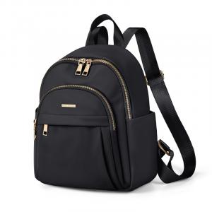 GOLF Мини-рюкзак Оксфорд с принтом в виде трубачей Женский Абрикос/Элегантный черный, Elegant Black