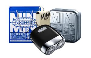 Мини 2.0 роторная бритва мини портативная мужская бритва, корпус из сплава, полностью водонепроницаемая YOOSE