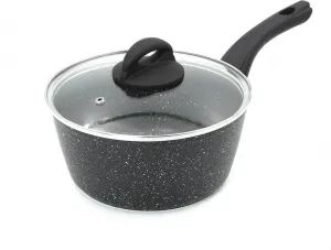 Кастрюля диаметром 20 см с крышкой - антипригарное покрытие, подходит для всех источников нагрева PPGoods