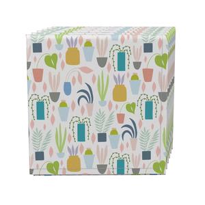 Набор салфеток, 100% полиэстер, набор из 4 шт., 18x18 дюймов, коллекция комнатных растений