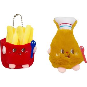 Милый плюшевый кулон в виде гамбургера и картошки фри 8см/10см/11см высота ROUERXIONG