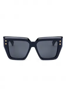 Солнцезащитные очки в геометричной оправе Balmain, черный