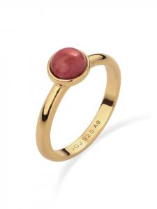 Elli Кольцо из серебра 925 пробы с золотым покрытием