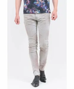 Узкие джинсы серого цвета Tornado Mart, цвет Pink