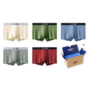 Мужские трусы 5 пар подарочный набор Lee, белый