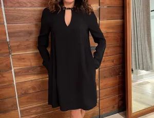 Платье черного цвета, украшенное цепочками Zimmermann