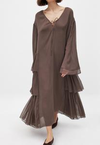 Платье макси KAFTAN NA-KD, коричневый