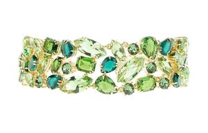 Swarovski Металлические, Crystal браслеты женские green