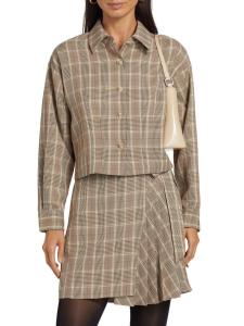 Клетчатая эластичная куртка If Only Studio, цвет Camel Multi