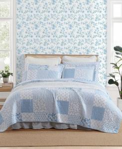 Двусторонний комплект постельного белья colleens из 3 предметов, размер full/queen Laura Ashley, Blue