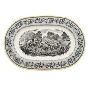 Блюдо Villeroy & Boch Audun Ferme, 34х13.5 см, белый/желтый/черный