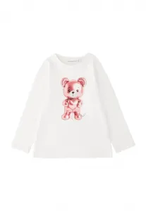 Футболка с круглым вырезом и длинными рукавами Sarabanda, Optical White