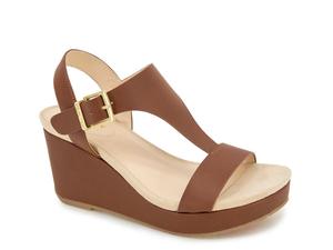 Сандалии Reaction Kenneth Cole Card Wedge Sandal, Luggage Brown