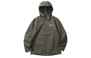 JACK WOLFSKIN Мужская ветровка для походов на открытом воздухе водонепроницаемая ветрозащитная дышащая, Coffee/5719