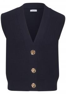 Вязаный жилет LASCANA, темно-синий