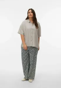 Блузка vmclinn на пуговицах Vero Moda Curve, Moon Rock