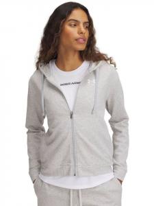 Under Armour Футболка с длинными рукавами “Rival Terry Full-Zip” серого цвета