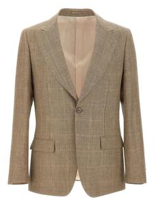 Блейзер в ломаную клетку Lardini, коричневый