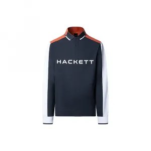 Поло с длинным рукавом Hackett Multi, синий