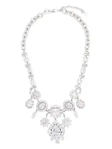 Колье с кристаллами Rabanne, серебяный